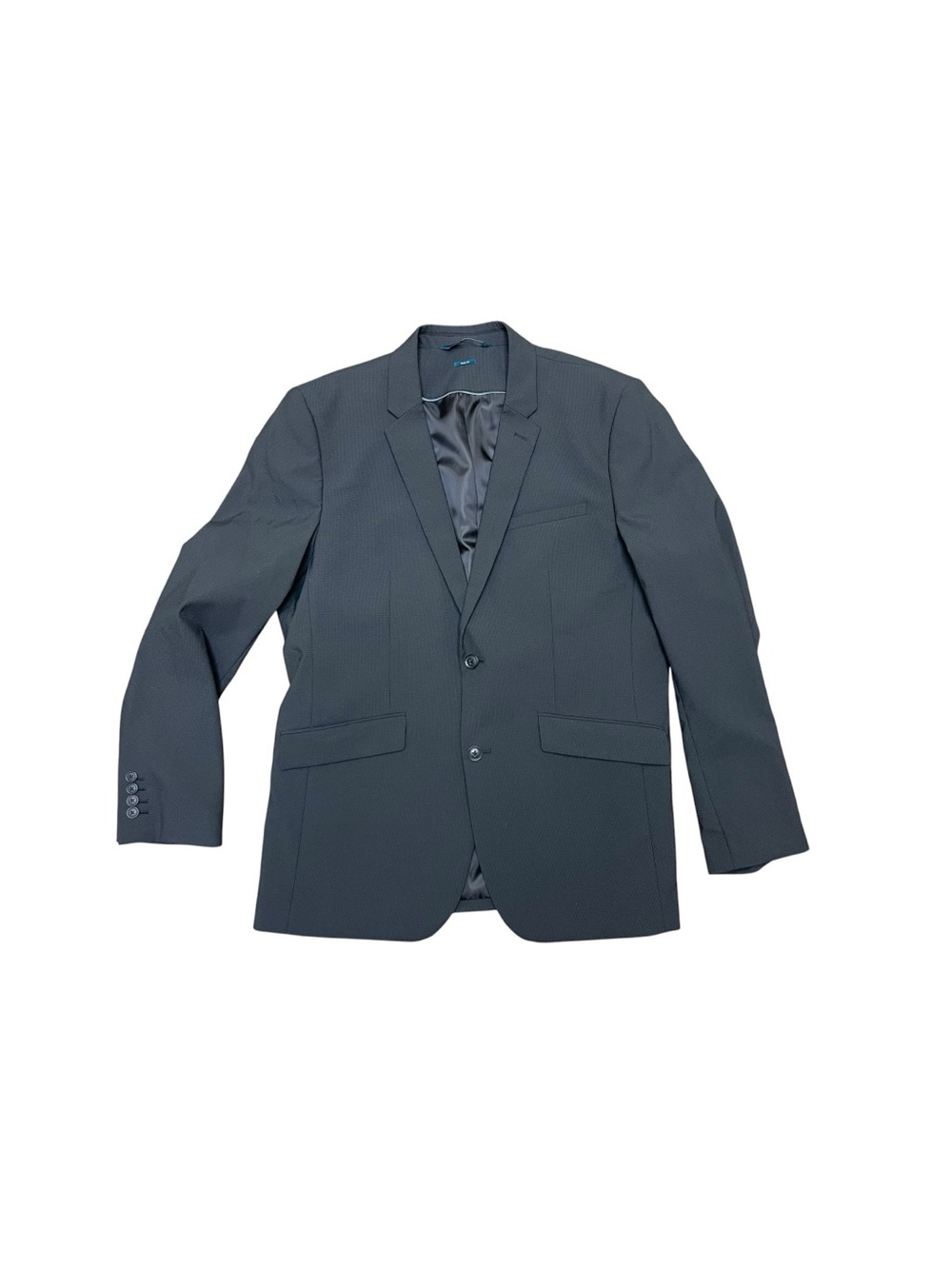 NEW Perry Ellis Black Slim Fit Sport Coat Blazer 44R Stretch Suit Jacket